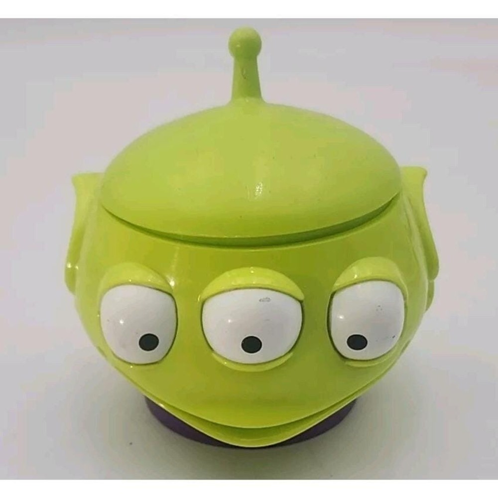 Toy Story Disney On Ice Mug Green Alien Cup Pixar Plastic‎ 90's Vintage